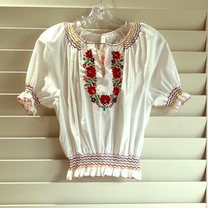 Hungarian embroidered top